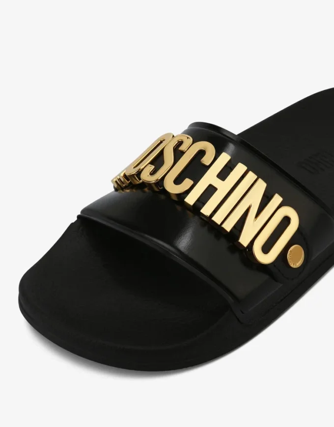 Sandalo in PVC con logo Lettering