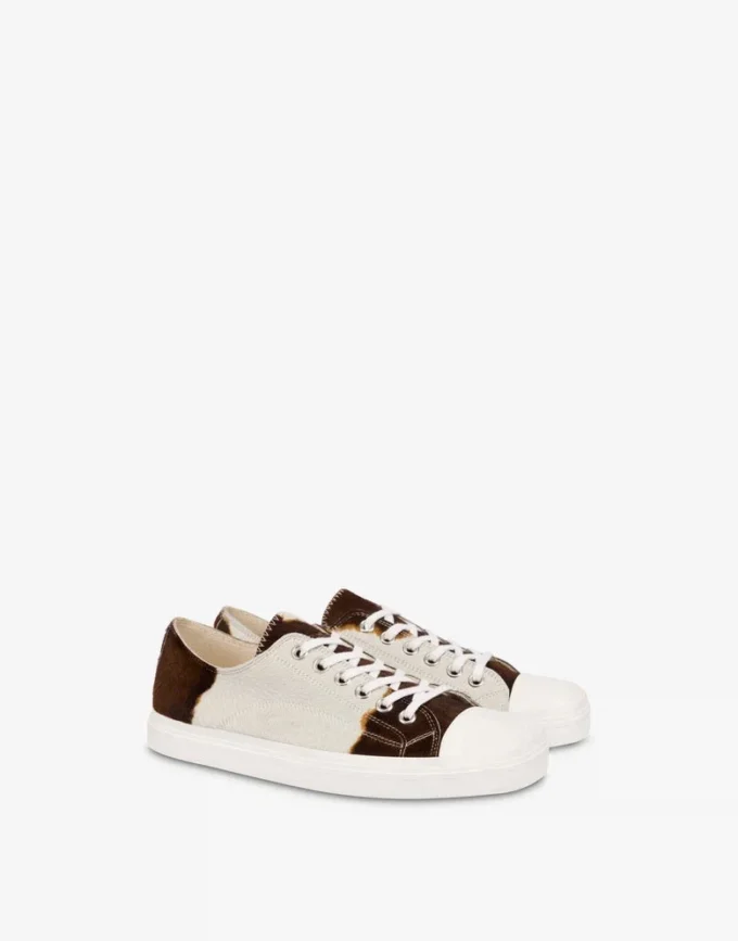 Scarpe da ginnastica in pelle di pony