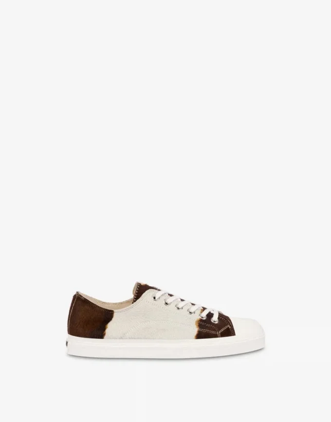 Scarpe da ginnastica in pelle di pony