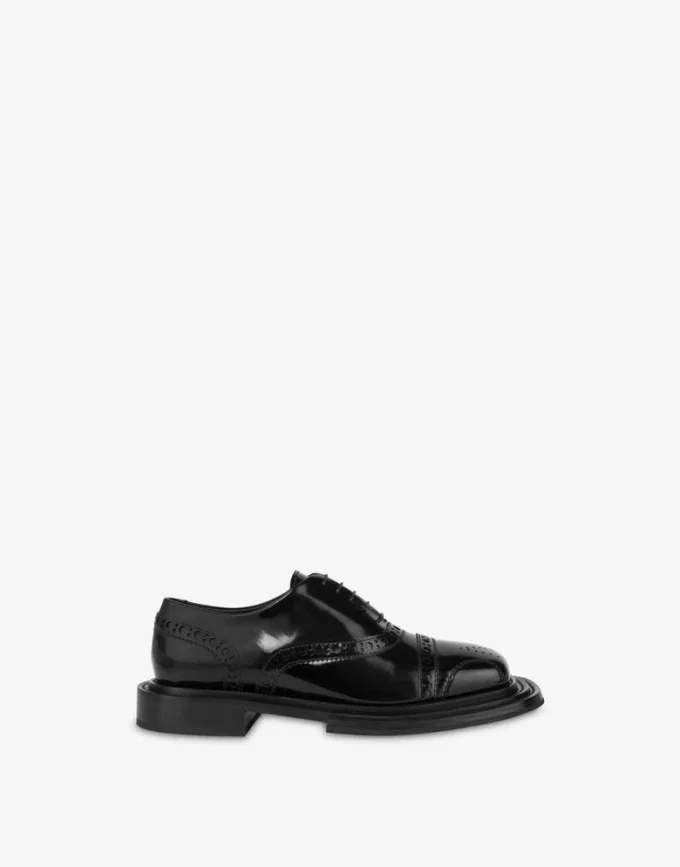 Scarpe Derby in pelle di vitello spazzolata