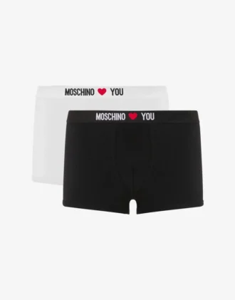 Set di 2 boxer in jersey elasticizzato My Valentine