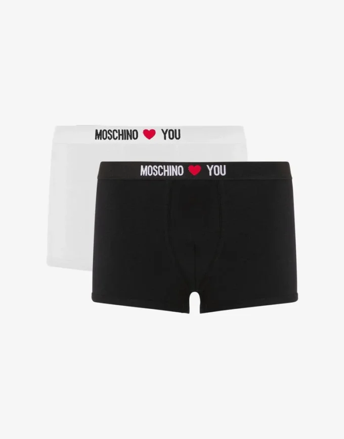 Set di 2 boxer in jersey elasticizzato My Valentine