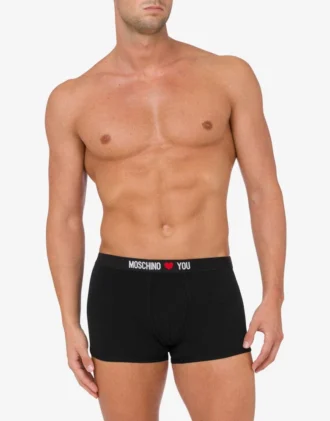 Set di 2 boxer in jersey elasticizzato My Valentine