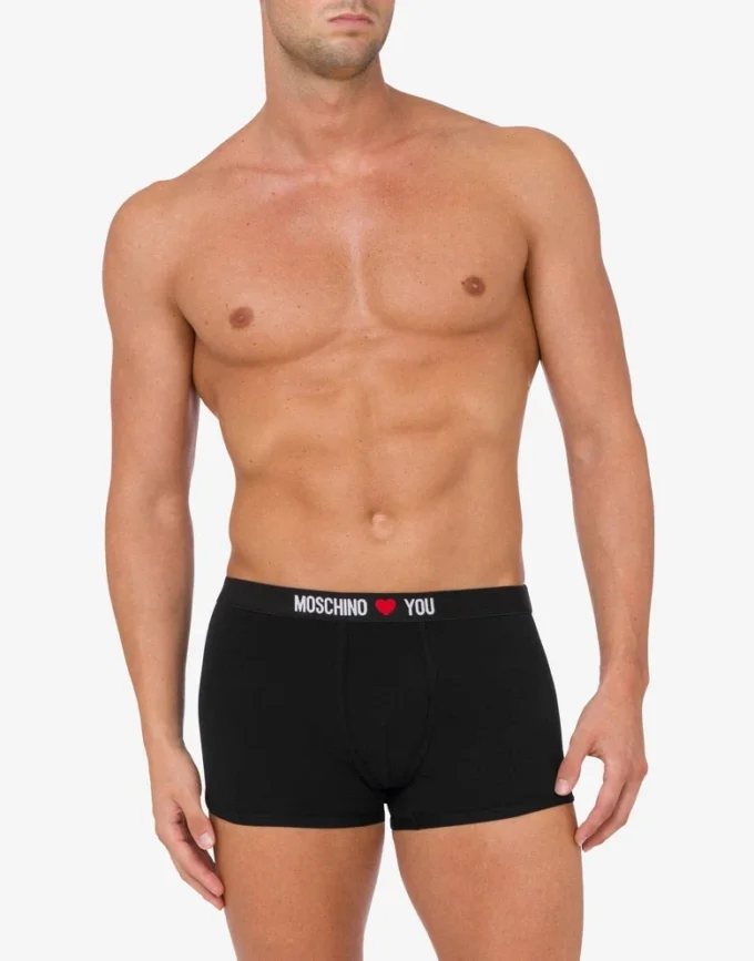 Set di 2 boxer in jersey elasticizzato My Valentine