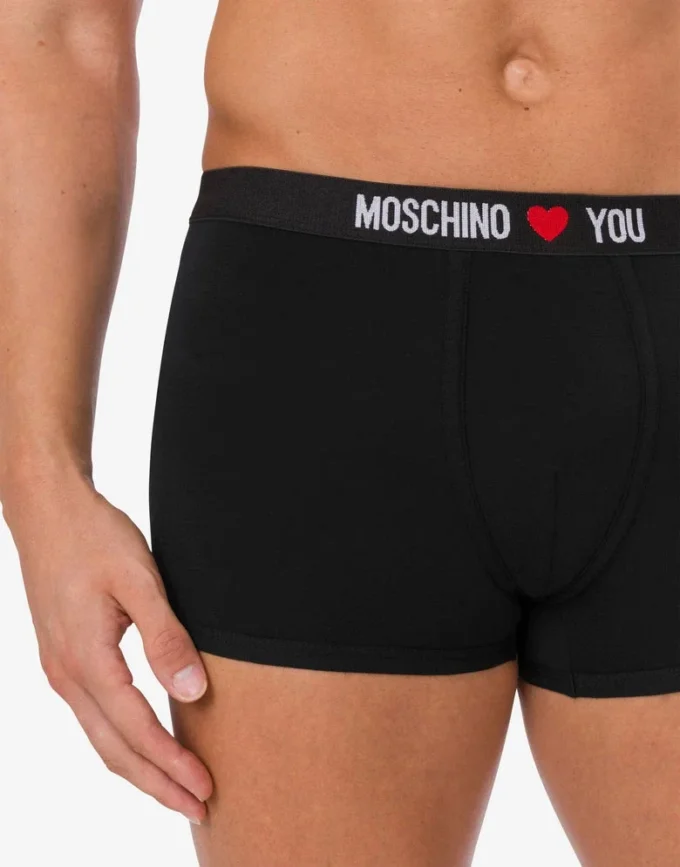 Set di 2 boxer in jersey elasticizzato My Valentine