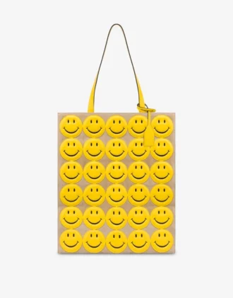 Shopper in pelle scamosciata Allover Smiley®