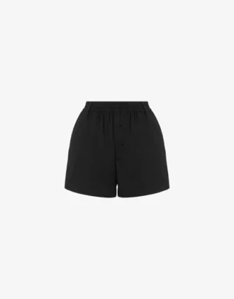 Shorts in popeline di cotone con stampa a pois Shorts in popeline di cotone con stampa a pois