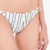 Slip da bagno con logo in gomma e lacci