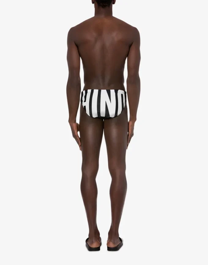 Slip da spiaggia con logo maxi