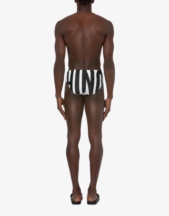 Slip da spiaggia con logo maxi