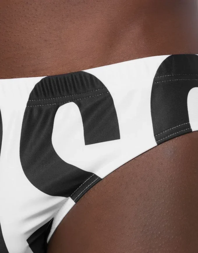 Slip da spiaggia con logo maxi