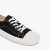 Sneakers con bordo in tela