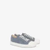 Sneakers in denim floccato