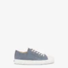 Sneakers in denim floccato