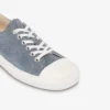 Sneakers in denim floccato
