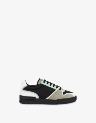 Sneakers in materiale misto