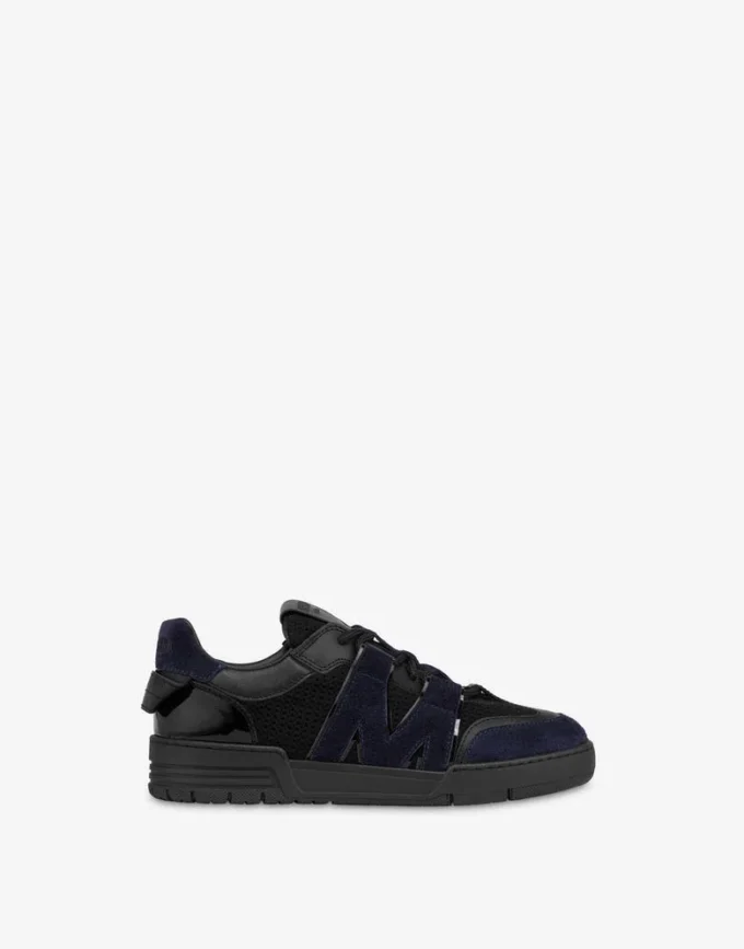 Sneakers in mesh, pelle di vitello e pelle scamosciata Sneakers in mesh, pelle di vitello e pelle scamosciata