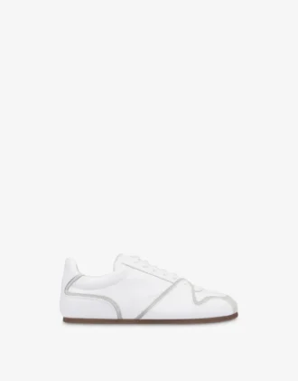Sneakers in pelle di vitello e pelle scamosciata