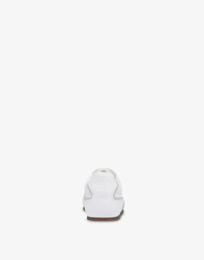 Sneakers in pelle di vitello e pelle scamosciata