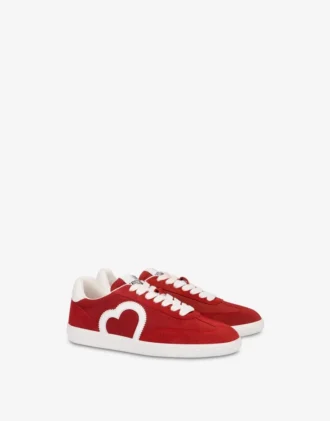 Sneakers in pelle scamosciata
