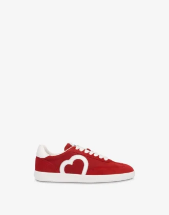 Sneakers in pelle scamosciata