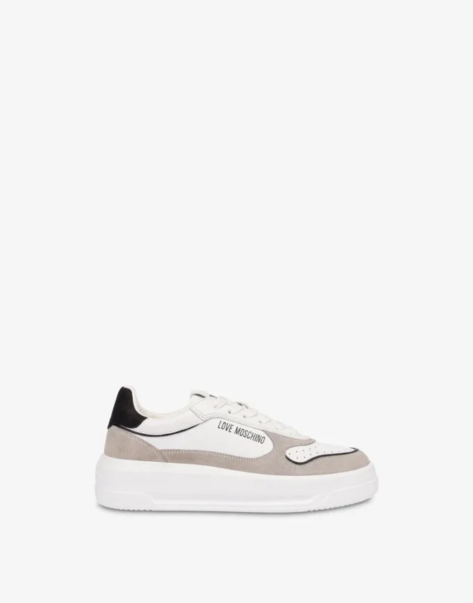 Sneakers in pelle scamosciata e pelle di vitello Sneakers in pelle scamosciata e pelle di vitello