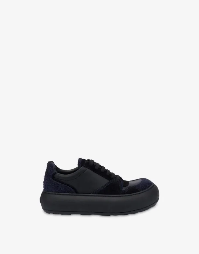 Sneakers in pelle scamosciata e pelle di vitello Sneakers in pelle scamosciata e pelle di vitello