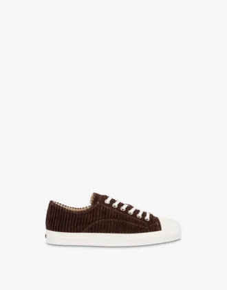 Sneakers in velluto a coste