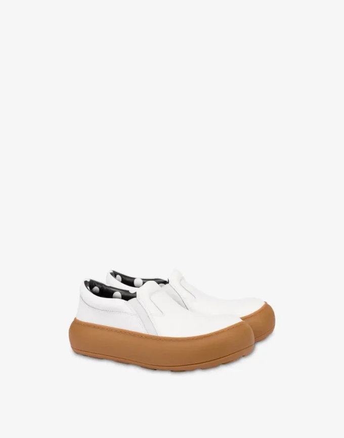 Sneakers slip-on in pelle di vitello Sneakers slip-on in pelle di vitello