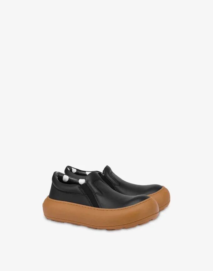 Sneakers slip-on in pelle di vitello Sneakers slip-on in pelle di vitello