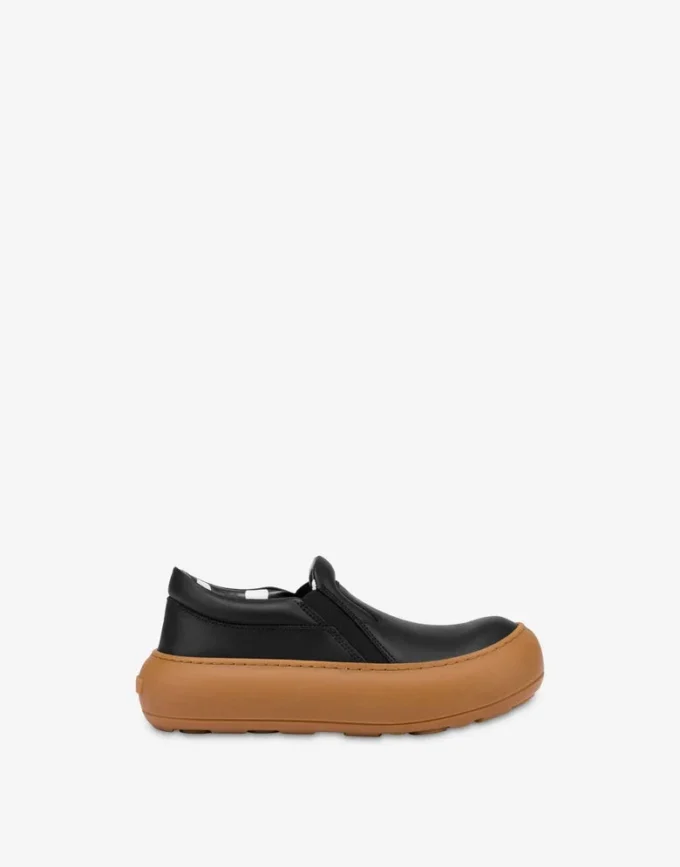 Sneakers slip-on in pelle di vitello Sneakers slip-on in pelle di vitello