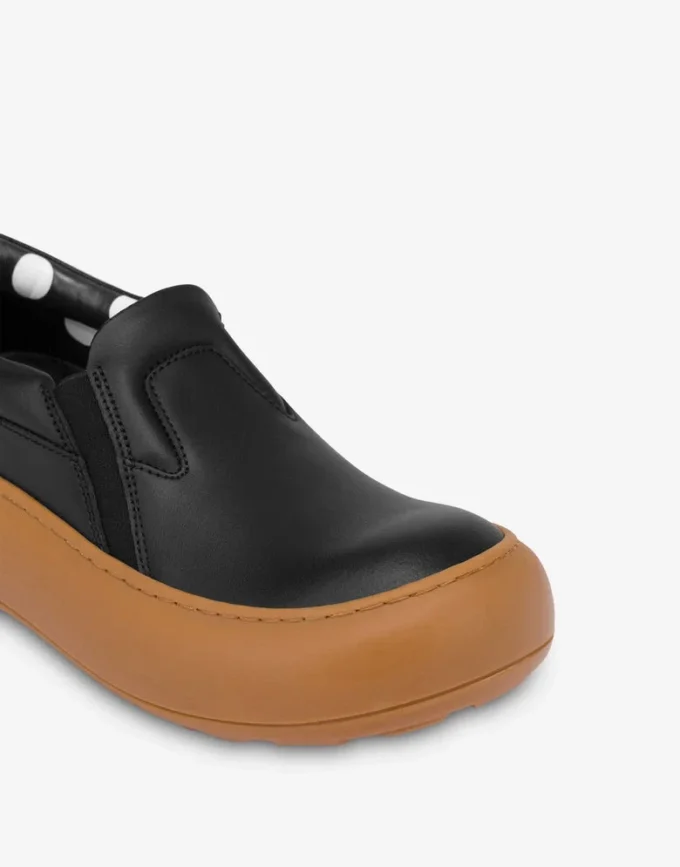Sneakers slip-on in pelle di vitello Sneakers slip-on in pelle di vitello