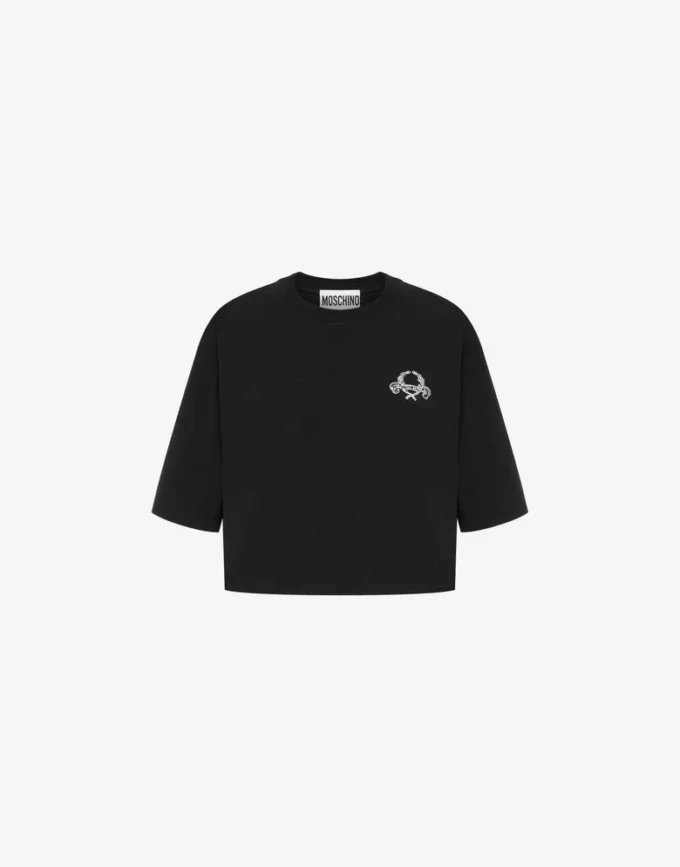 T-shirt corta con logo Laurel Crown