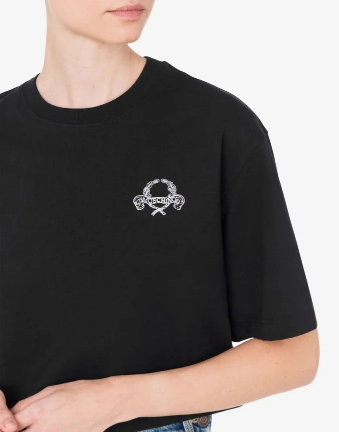 T-shirt corta con logo Laurel Crown