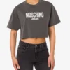 T-shirt corta in jersey di cotone stampato
