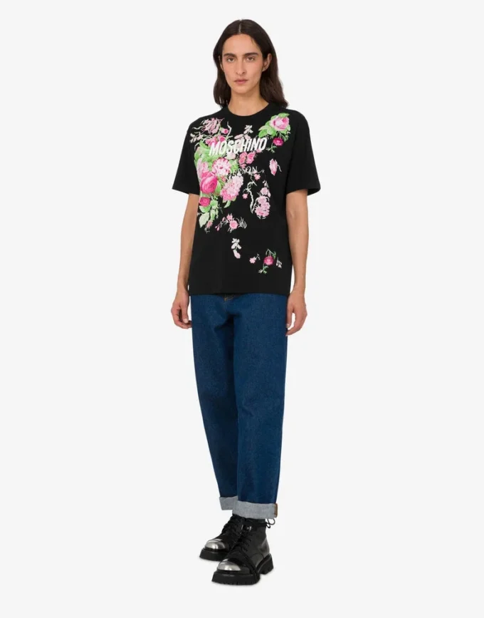 T-shirt in cotone pesante stampato