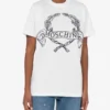 T-shirt in jersey biologico con logo Laurel Crown
