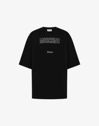 T-shirt in jersey biologico decorata