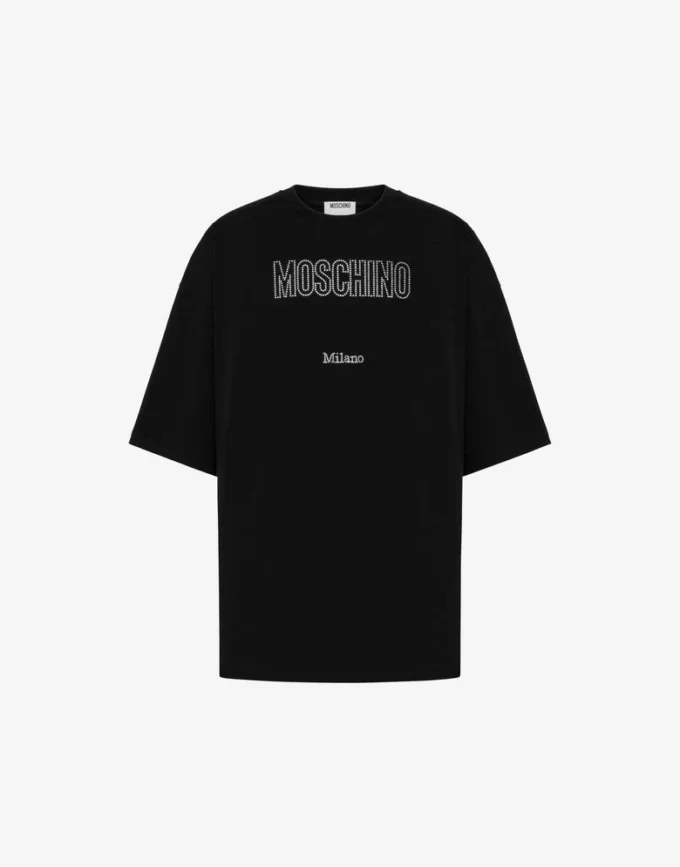T-shirt in jersey biologico decorata