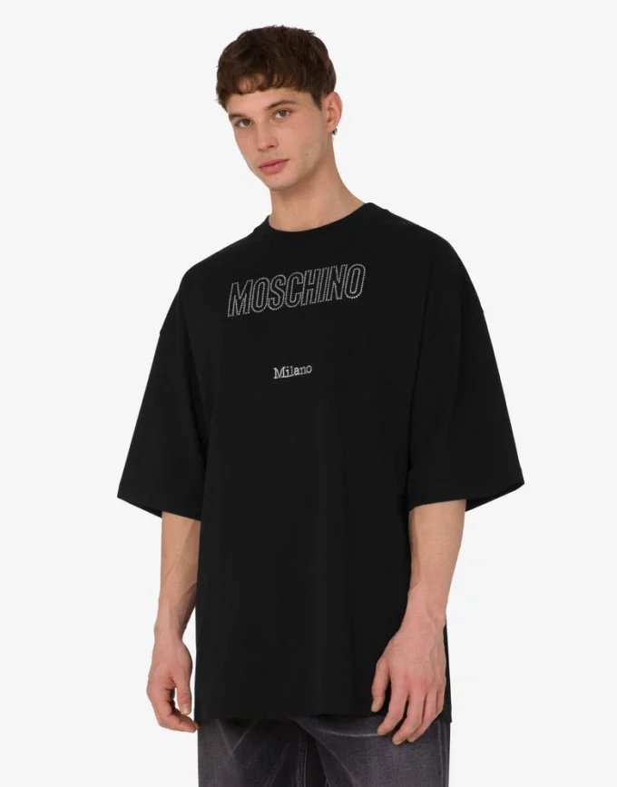 T-shirt in jersey biologico decorata