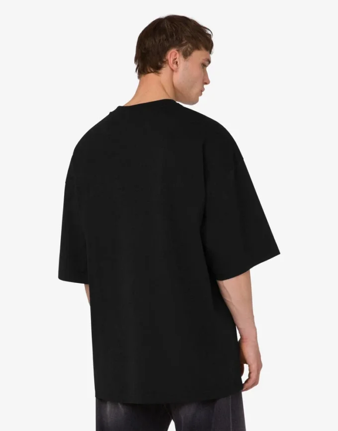 T-shirt in jersey biologico decorata