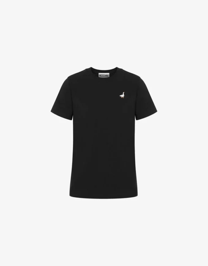 T-shirt in jersey biologico Ricamo oca