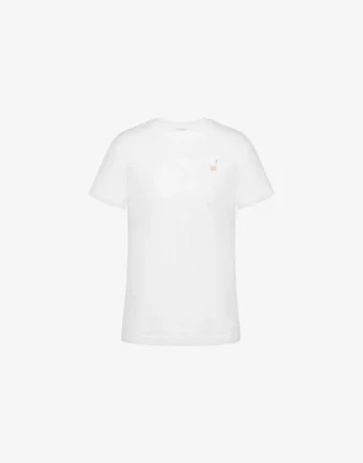 T-shirt in jersey biologico Ricamo oca