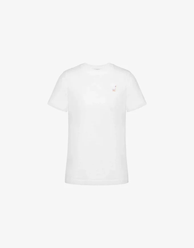 T-shirt in jersey biologico Ricamo oca