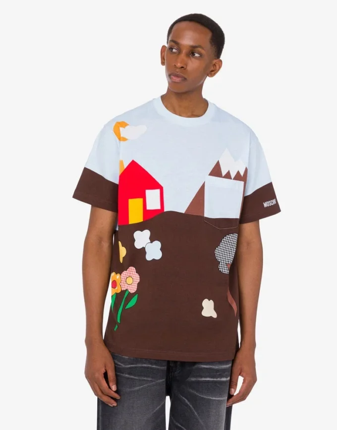 T-shirt in jersey di cotone biologico Archivio