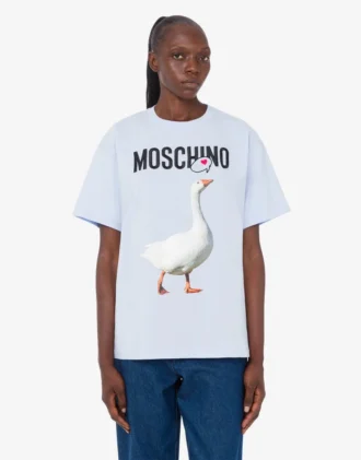 T-shirt in jersey di cotone biologico Goose