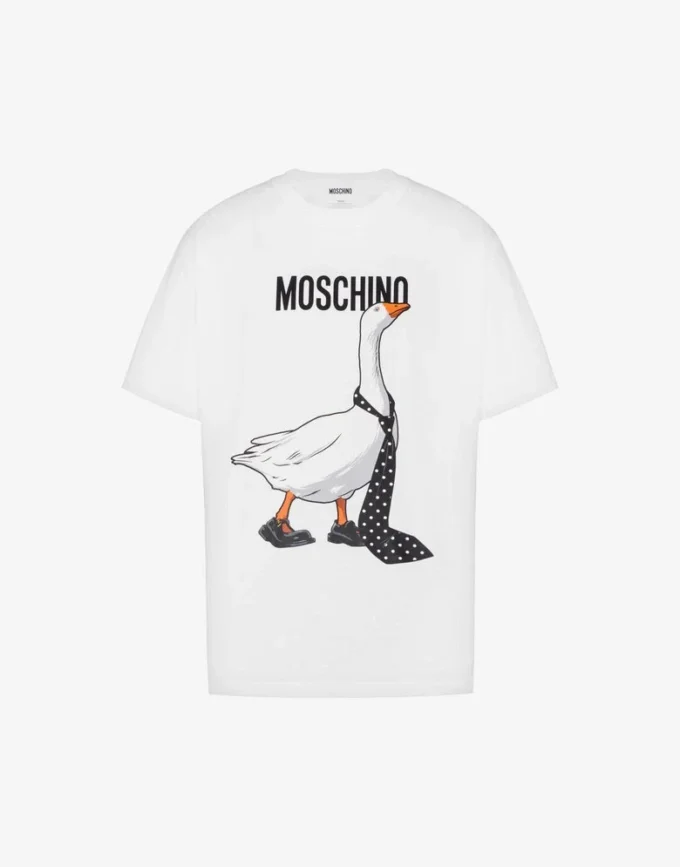 T-shirt in jersey di cotone biologico Goose