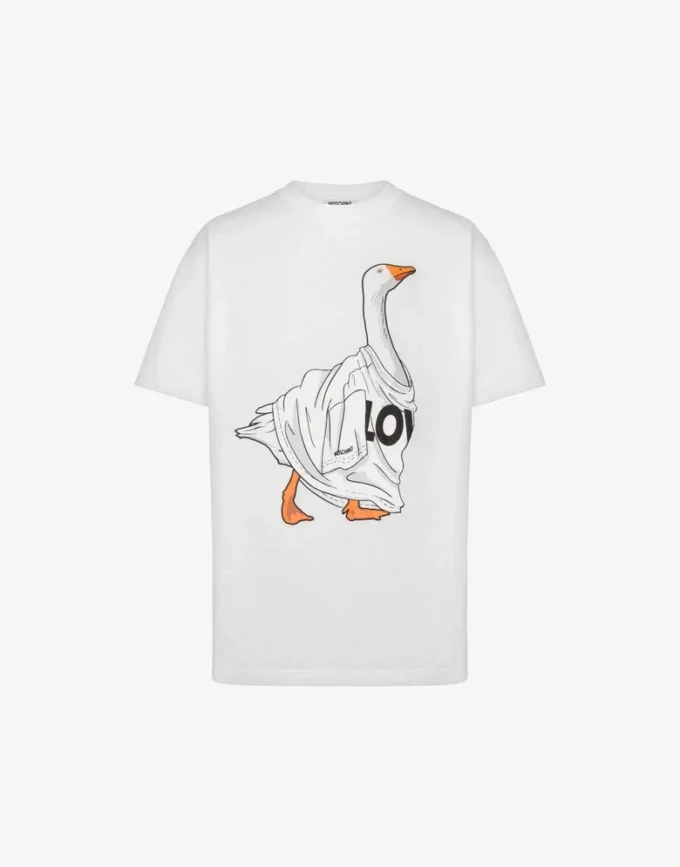T-shirt in jersey di cotone biologico Goose