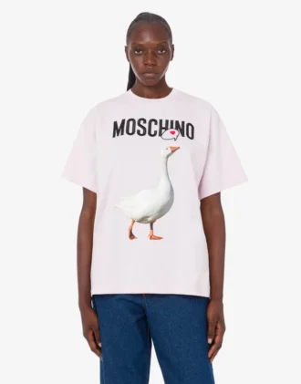 T-shirt in jersey di cotone biologico Goose