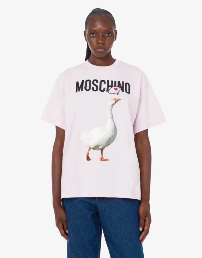 T-shirt in jersey di cotone biologico Goose